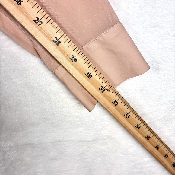 L’Academie Sheer Blouse Top Womens XS Blush Pink Baddie Office Modern Minimal - Picture 7 of 8